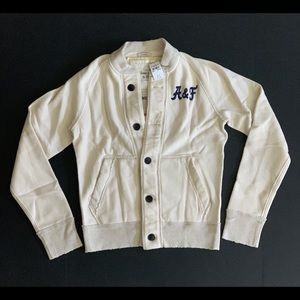 Brand New A&F Cardigan Embroidered sweater